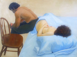 Lana Deym Campbell painting of two lovers